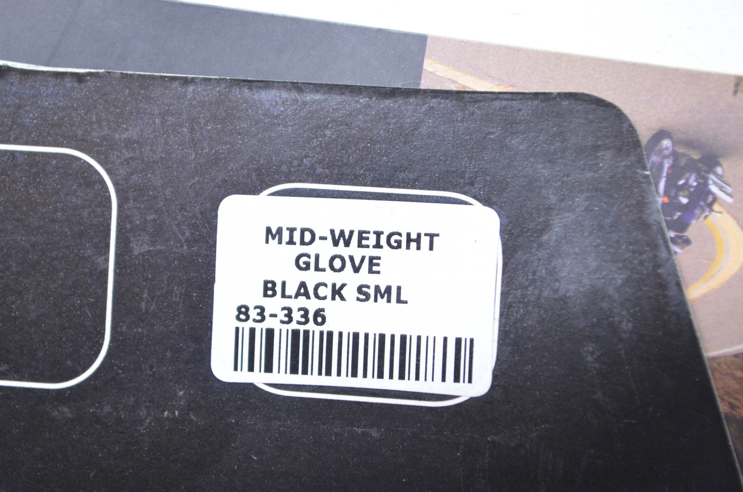 Tourmaster 83-336 Black Mid Weight Leather Gloves Small NOS