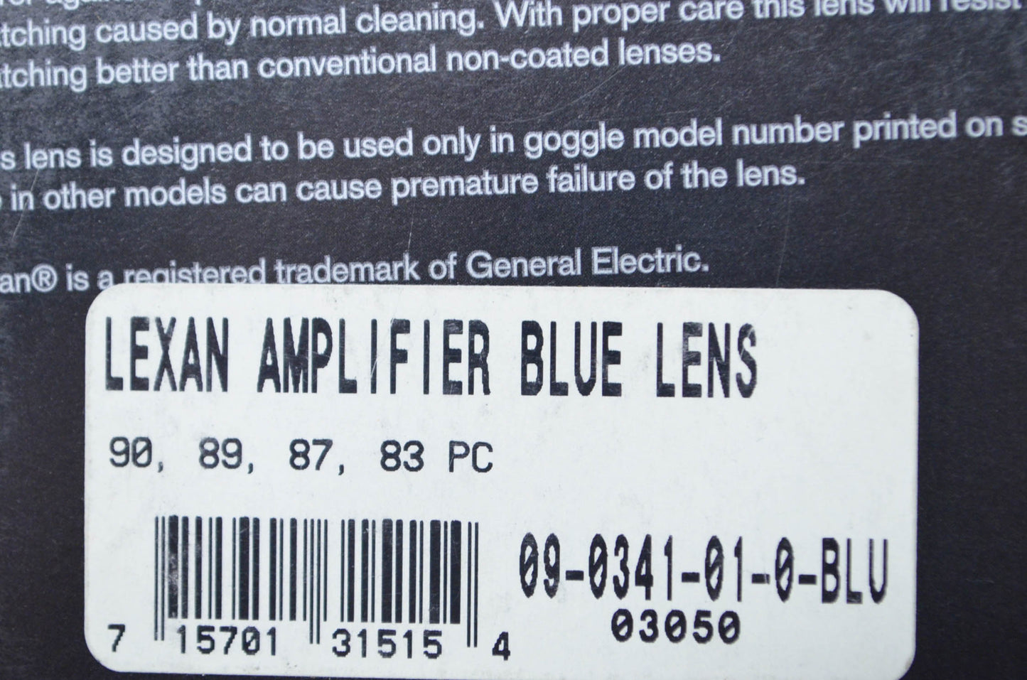 New Scott Lexan Amplifier Blue Lens 90/89/87/83 NOS