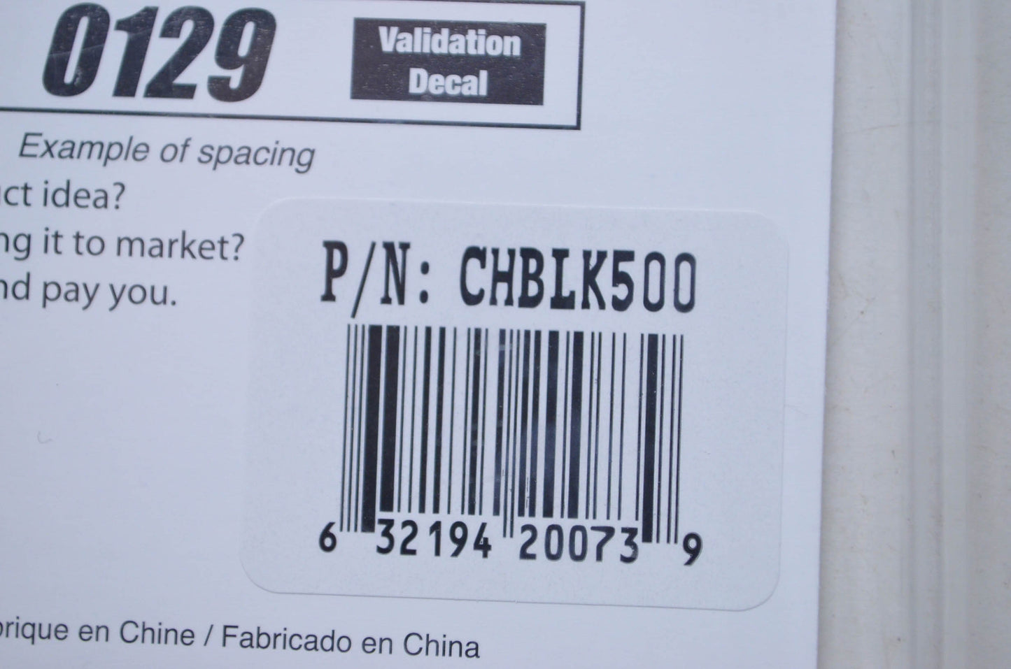 New Hardline Products Factory Matched Number Kit Chrome / Black NOS