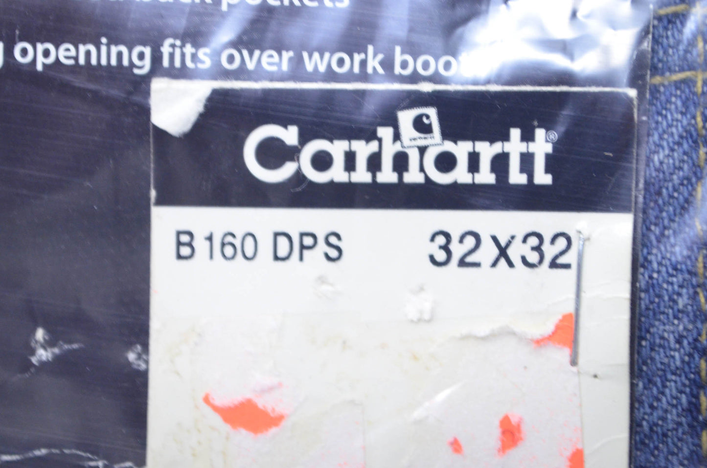 New Carhartt Relaxed Fit Straight Leg Jean 32X32 NOS