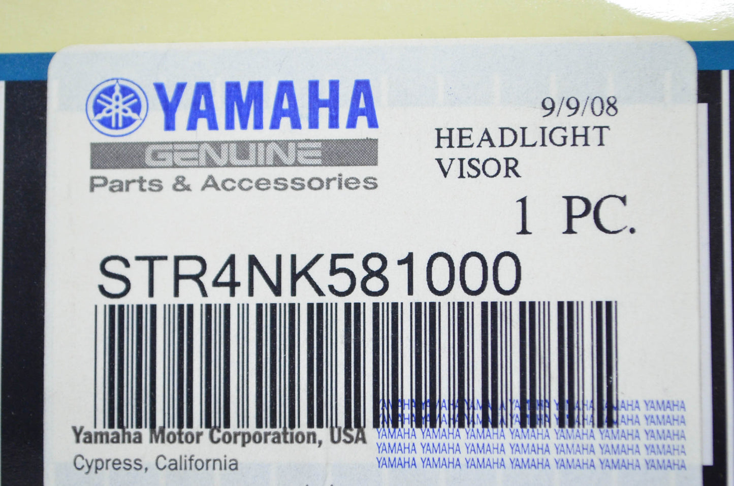 New OEM Yamaha 7' Royal Star V Star 650 1100 Headlight Visor NOS
