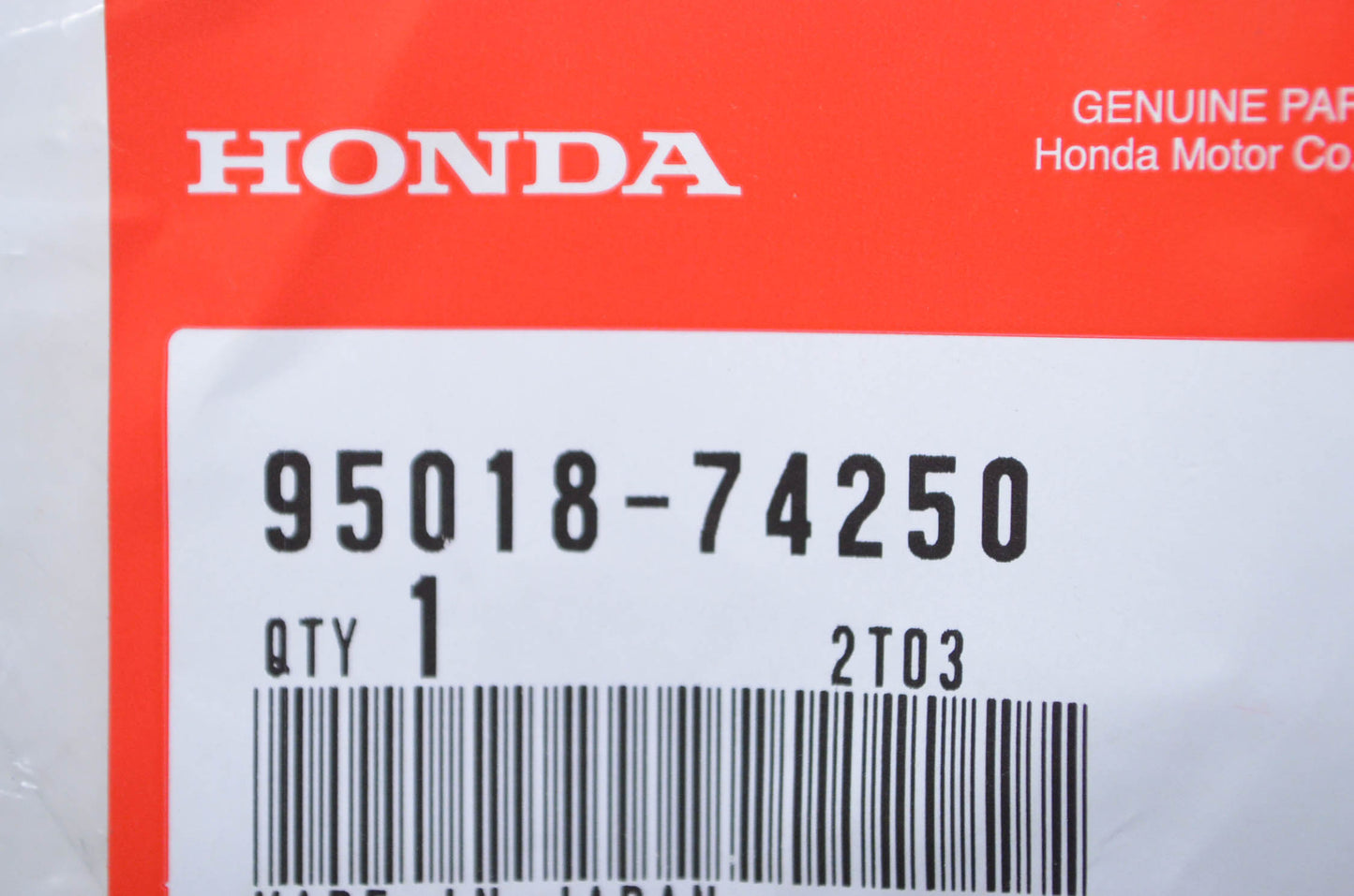 OEM Honda 95018-74250 Band 74 NOS