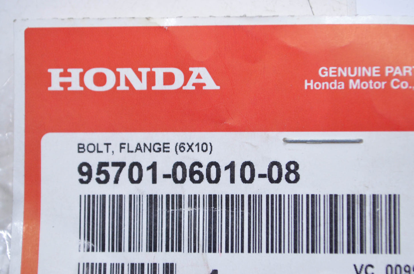 OEM Honda 95701-06010-08 Flange Bolt (6X10) NOS