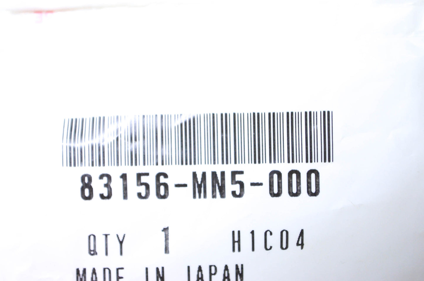 OEM Honda 83156-MN5-000 Top Shelter Grommet