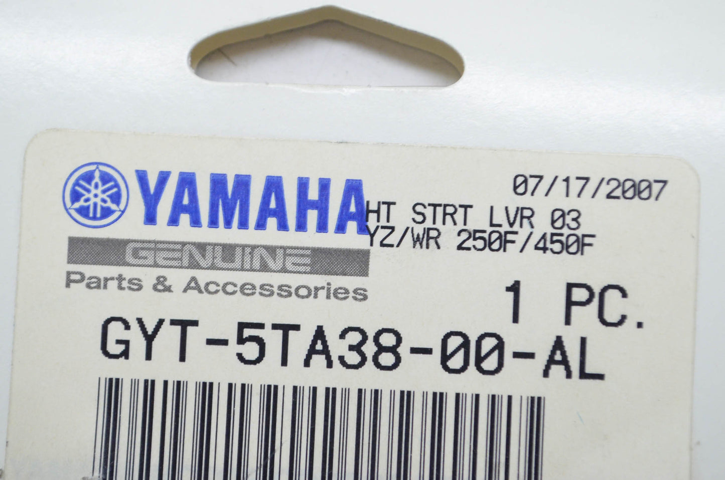 OEM Yamaha GYT-5TA38-00-AL GYTR Aluminum Hot Start Lever NOS