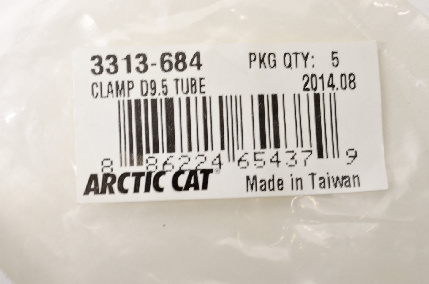OEM Arctic Cat 3313-684 Tube Clamp NOS