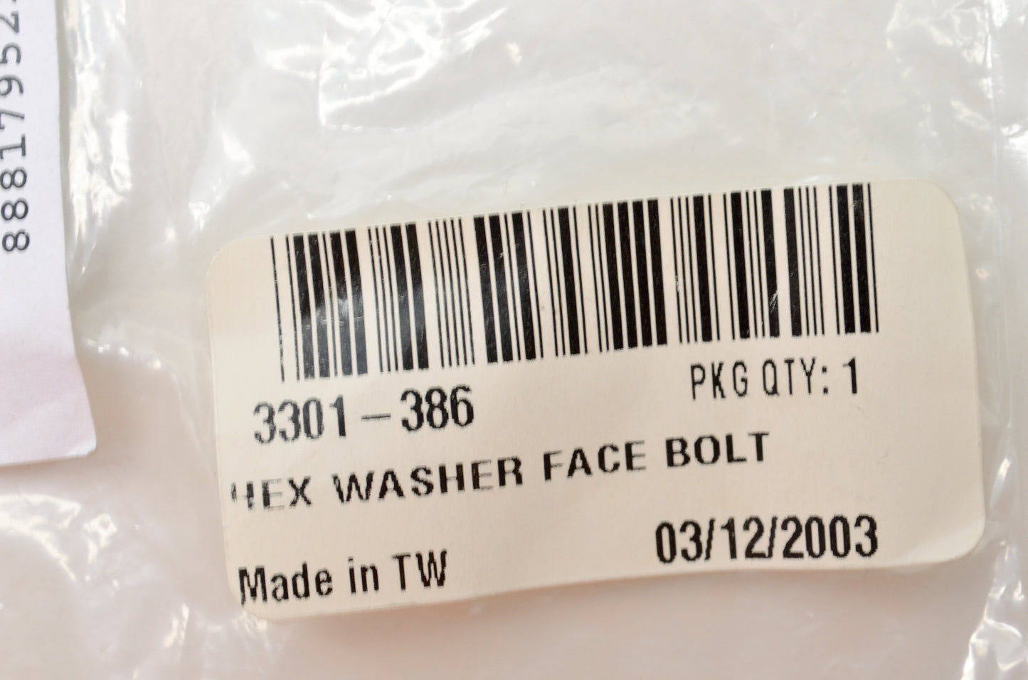 OEM Arctic Cat 3301-386 Hex Washer Face Bolt NOS