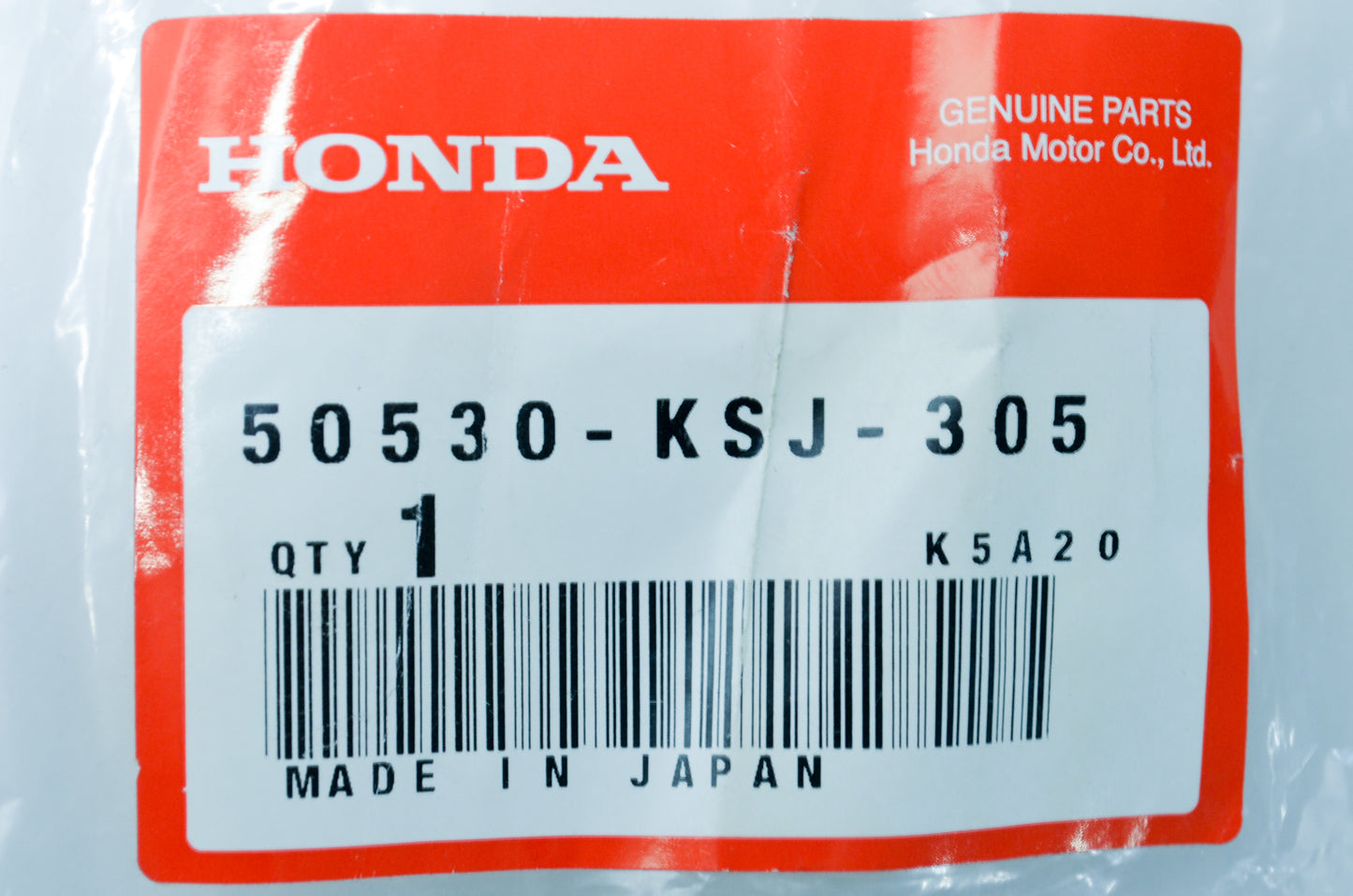 New OEM Honda 50530-KSJ-305 Side Stand Bar NOS