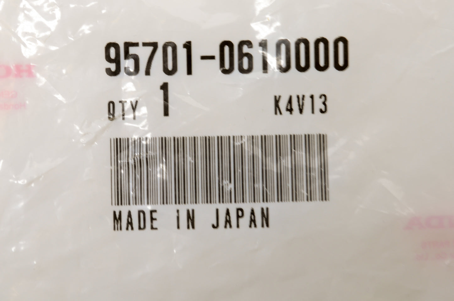 OEM Honda 95701-0610000 Flange Bolt 6X100 NOS