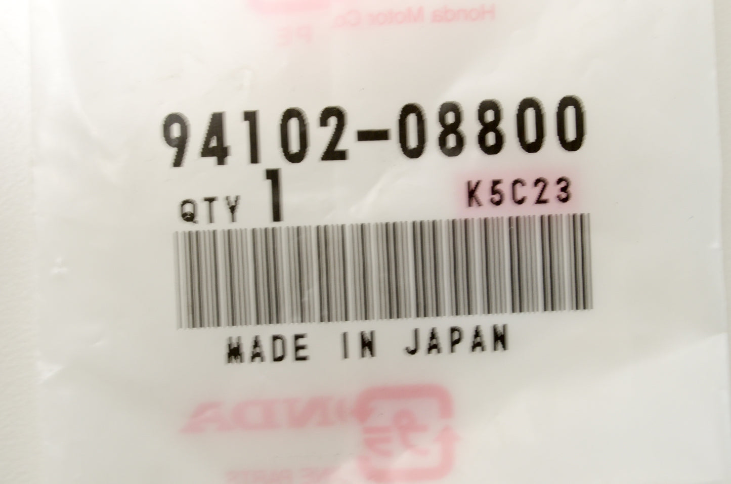 OEM Honda 94102-08800 Plain Washer (8MM) NOS