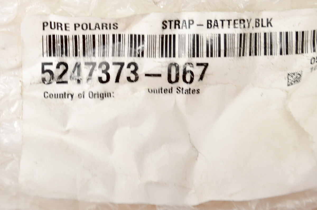 OEM Polaris 5247373-067 Black Battery Strap NOS
