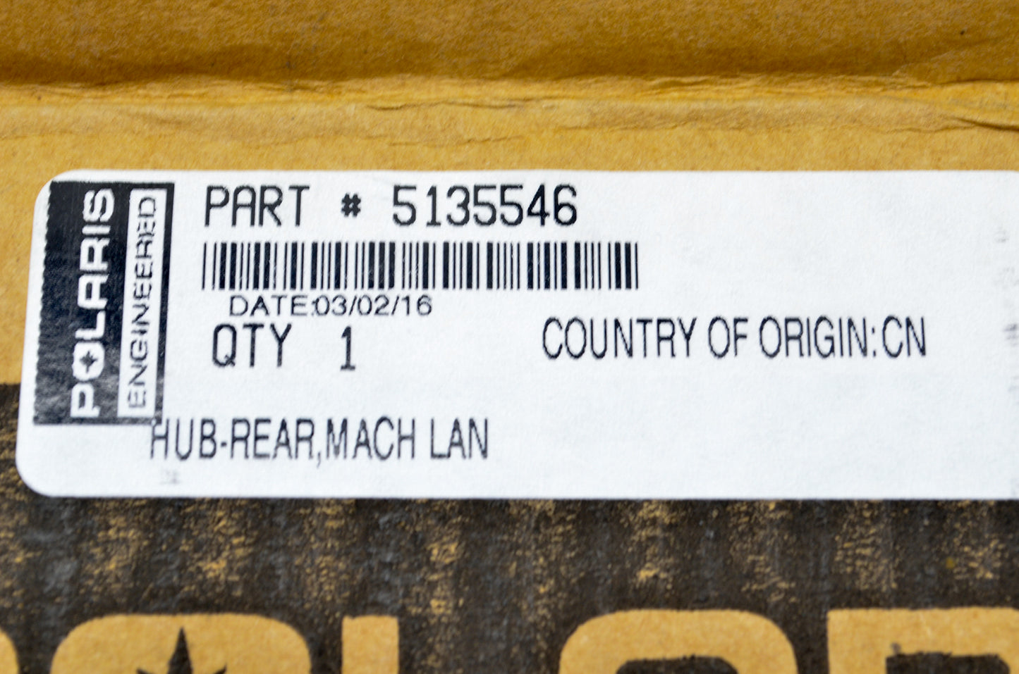 OEM Polaris 5135546 Rear Hub