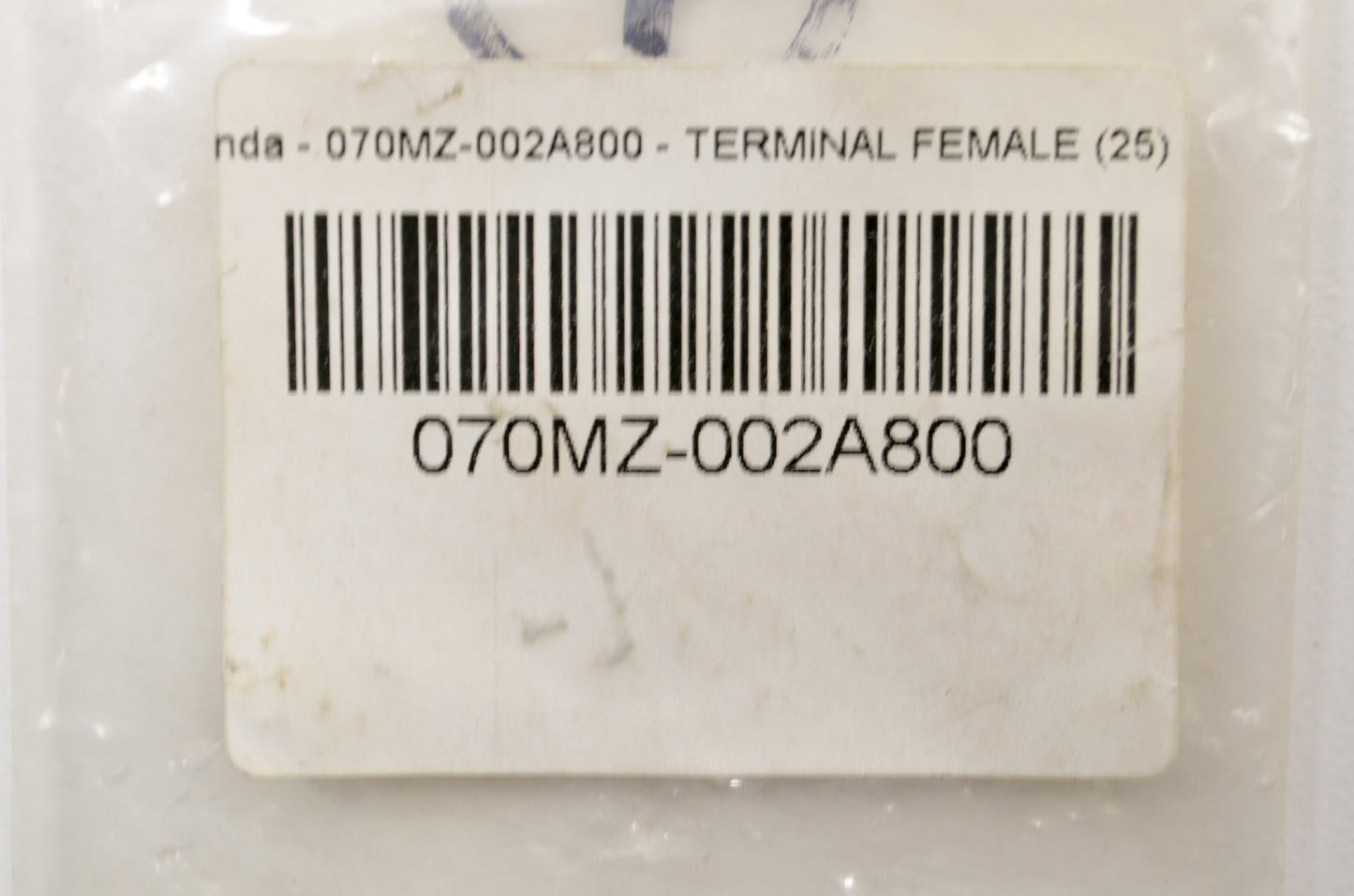 Female Terminal Qty 25 NOS