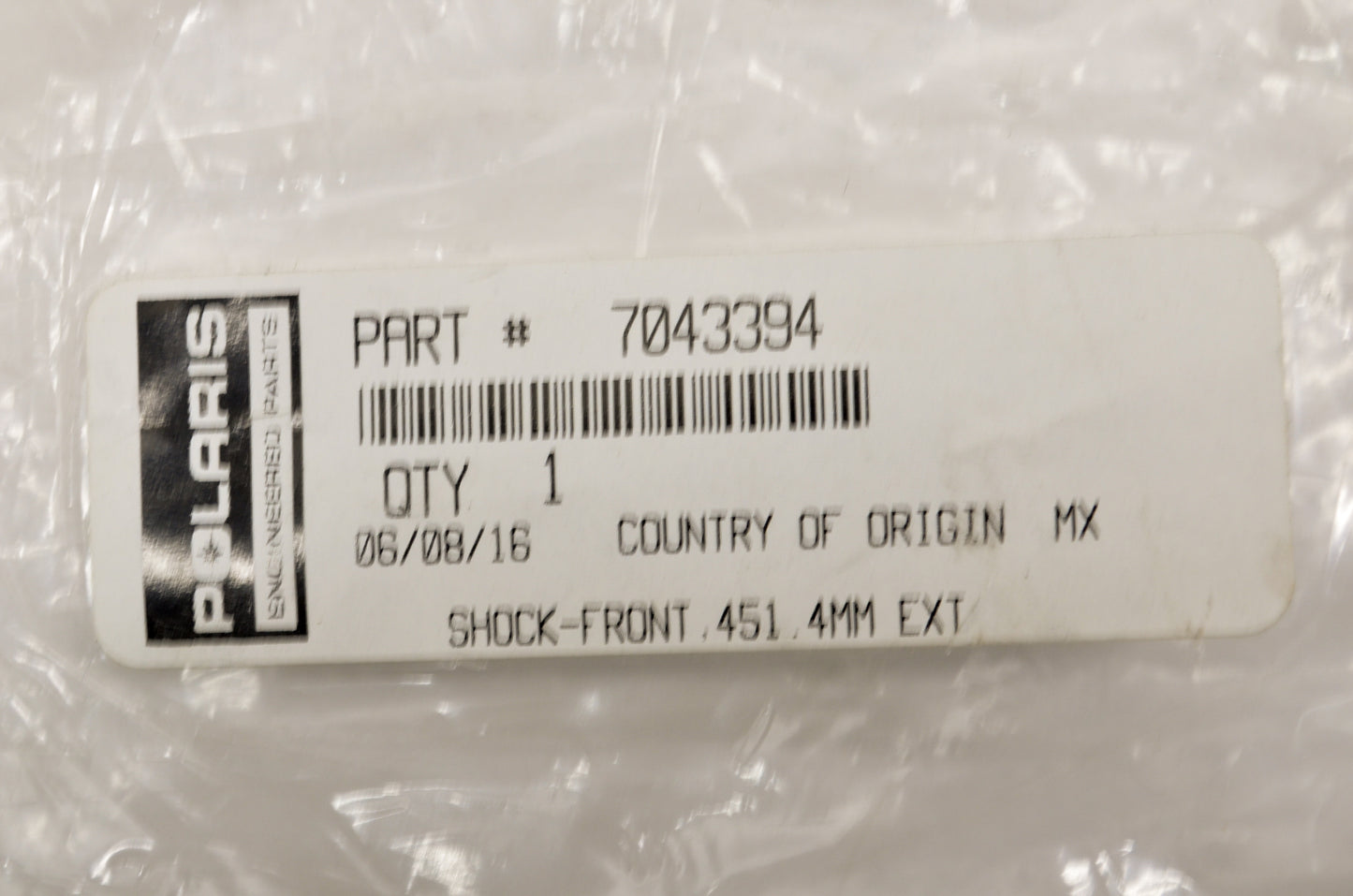 OEM Polaris 7043394 Front Shock 414.4mm NOS