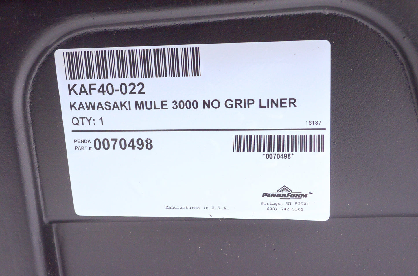 OEM Kawasaki KAF40-022 Regular Bed Liner Only