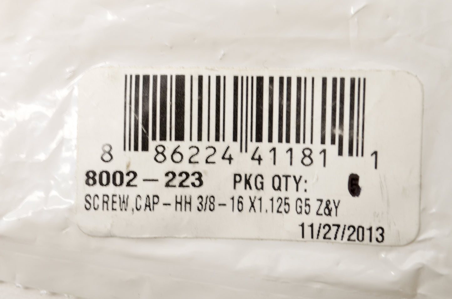 OEM Arctic Cat 8002-223 Hex Head Cap Screw 3/8-16 X1.125 Qty 2 NOS