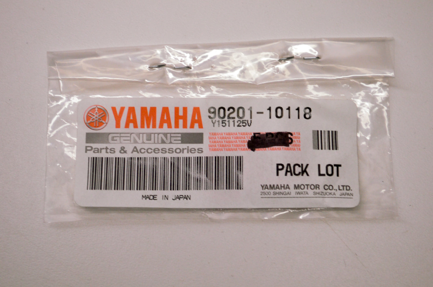 OEM Yamaha 90201-10118-00 Plate Washers Qty 3 NOS