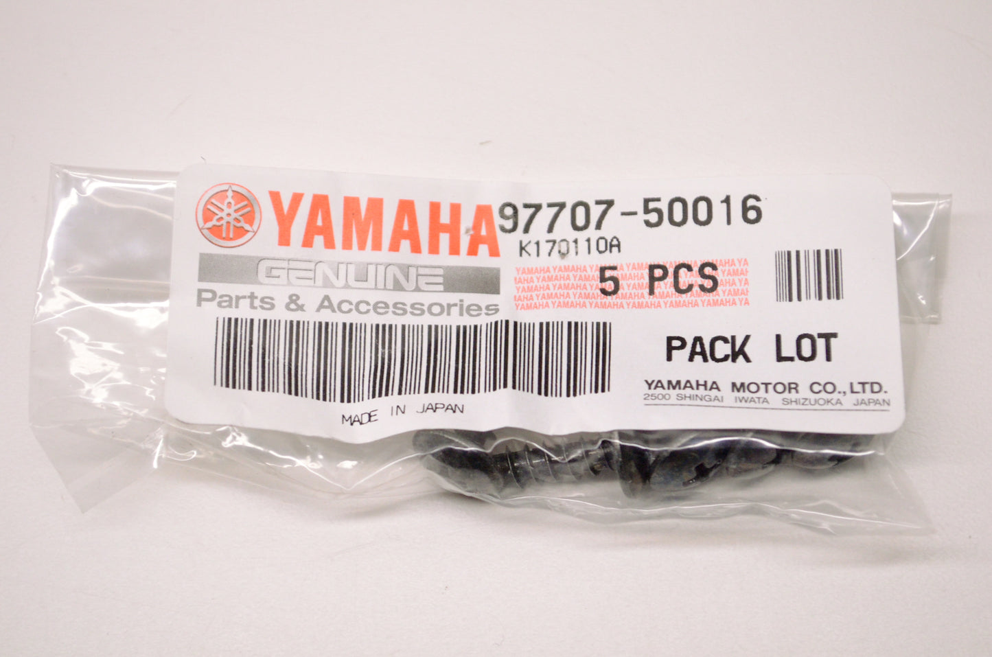 New OEM Yamaha 97707-50016-00 Truss Screw QTY 5 NOS