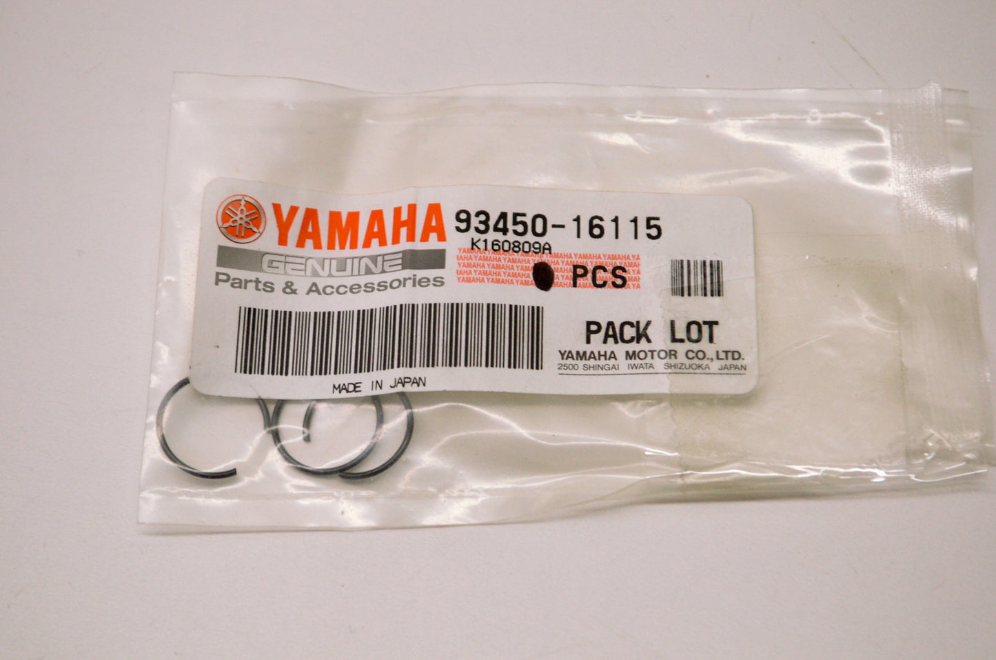 OEM Yamaha 93450-16115-00 Inner Circlip Qty 3 NOS