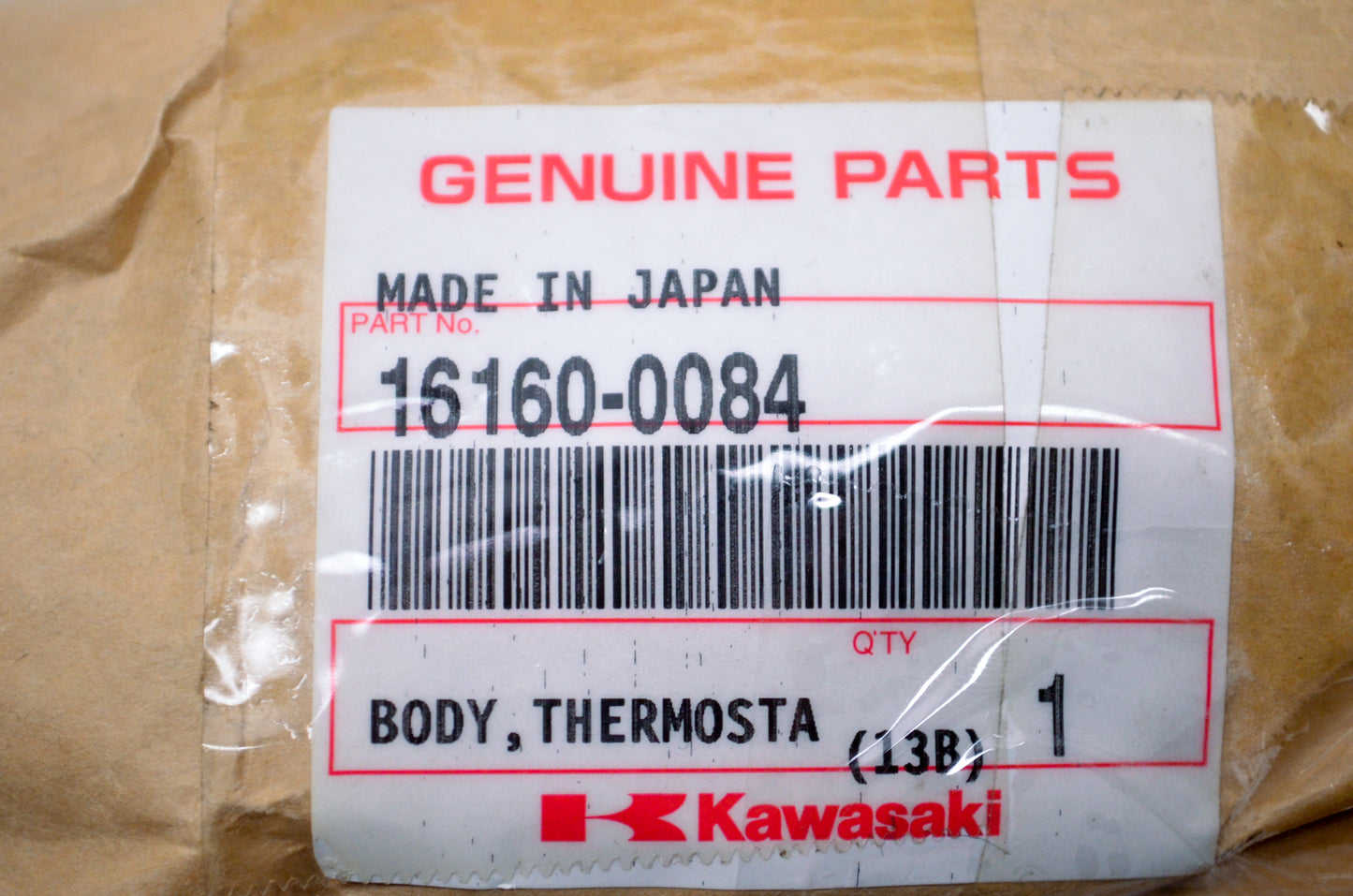 New OEM Kawasaki 16160-0084 Thermostat Body NOS