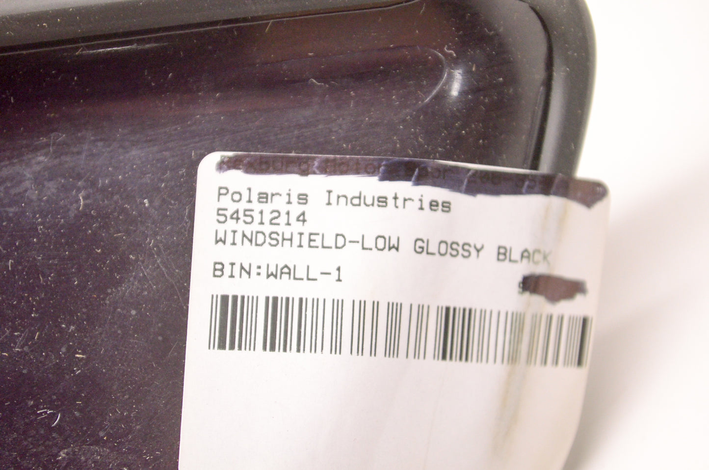 OEM Polaris 5451214 Windshield Low Glossy Black NOS