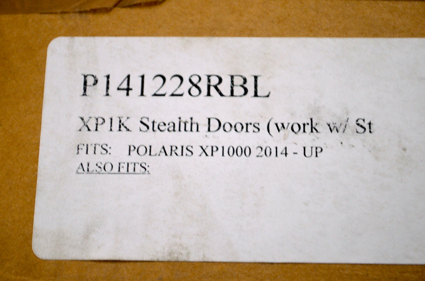 SP1K Stealth Doors NOS