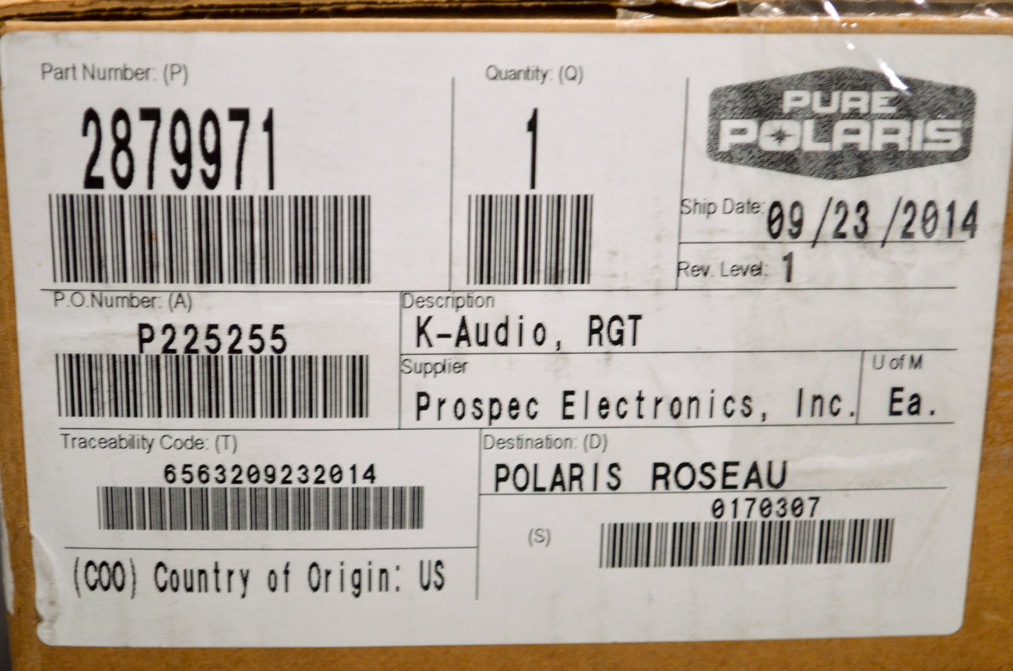 Ranger Dash Audio Kit NOS