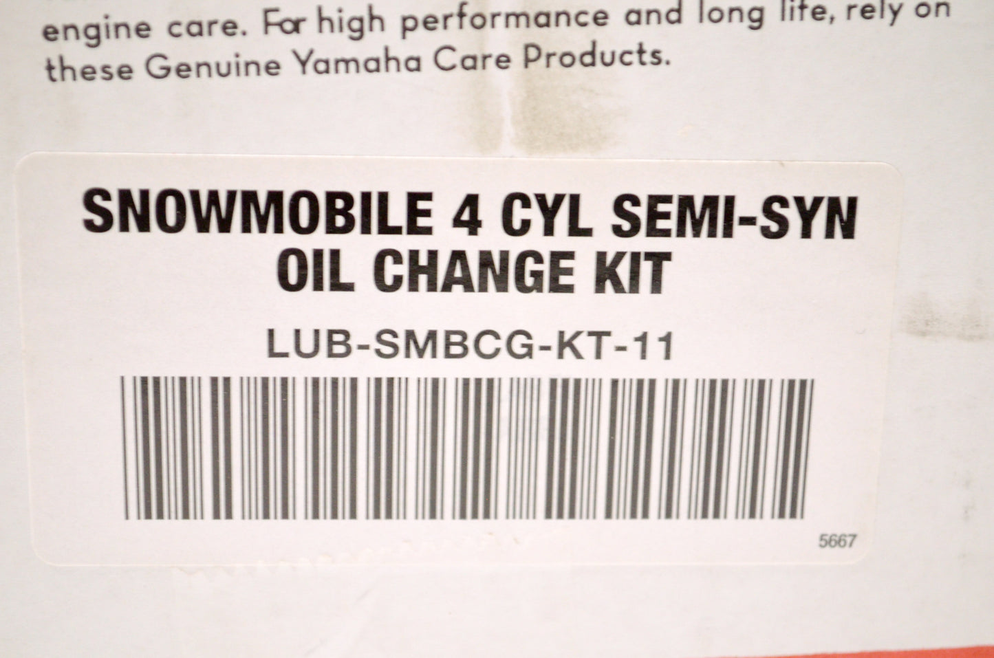 OEM Yamaha LUB-SMBCG-KT-11 Snowmobile 4 Cyl Semi-Syn Oil Change Kit NOS