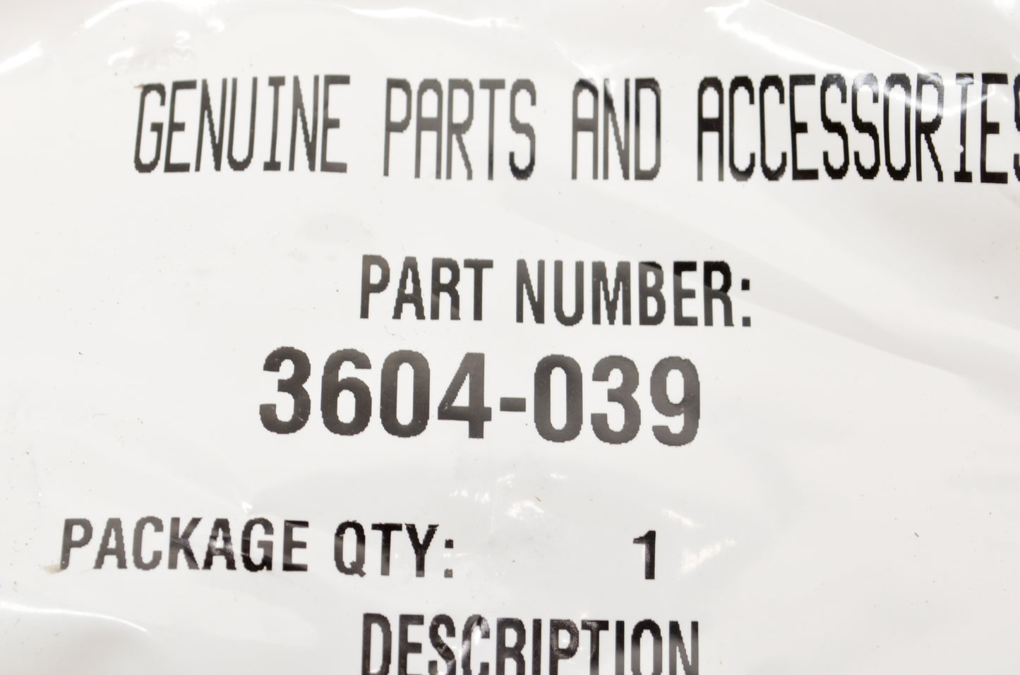 OEM Arctic Cat 3604-039 Black Idler Wheel 5.63 W.787"Id NOS