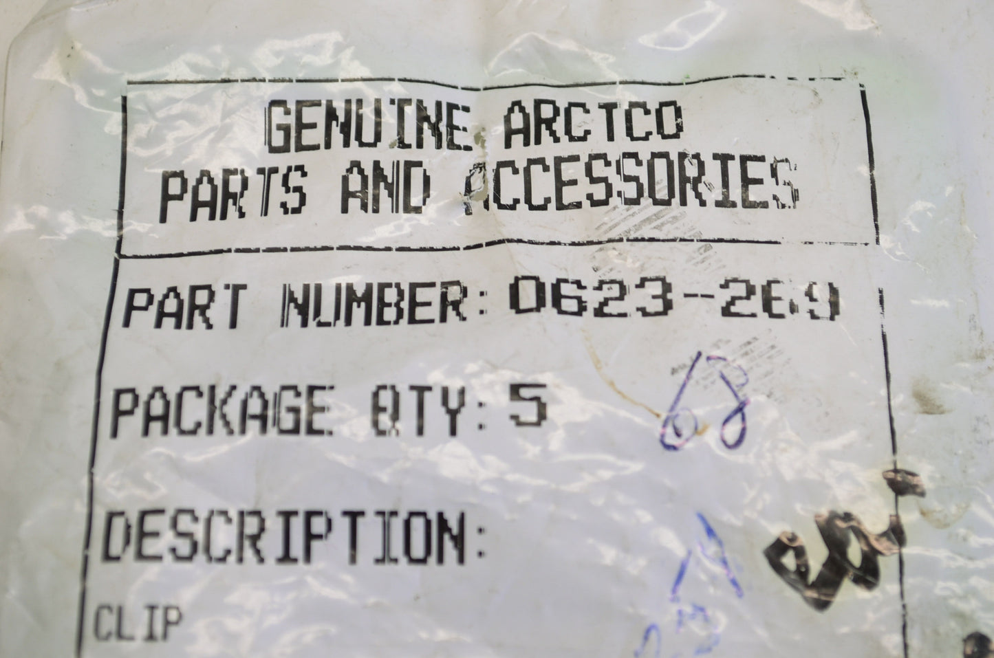 OEM Arctic Cat 0623-269 Christmas Tree Clip Qty 5 NOS