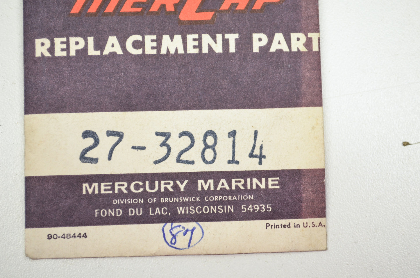New OEM Mercury 27-32814 Gasket NOS