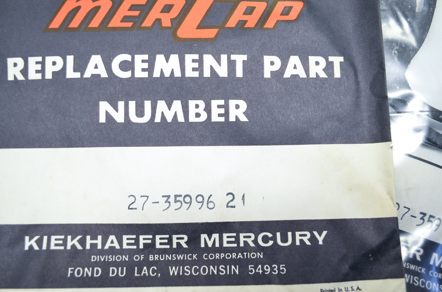 OEM Mercury 27-35996 Bell Housing Gasket NOS