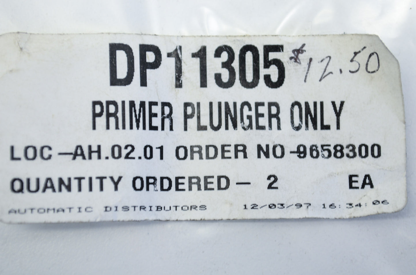 New Dapco DP11305 Primer Plunger Only NOS