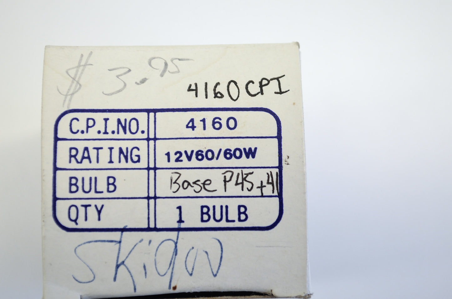 New CPI 4160 Headlight Bulb NOS