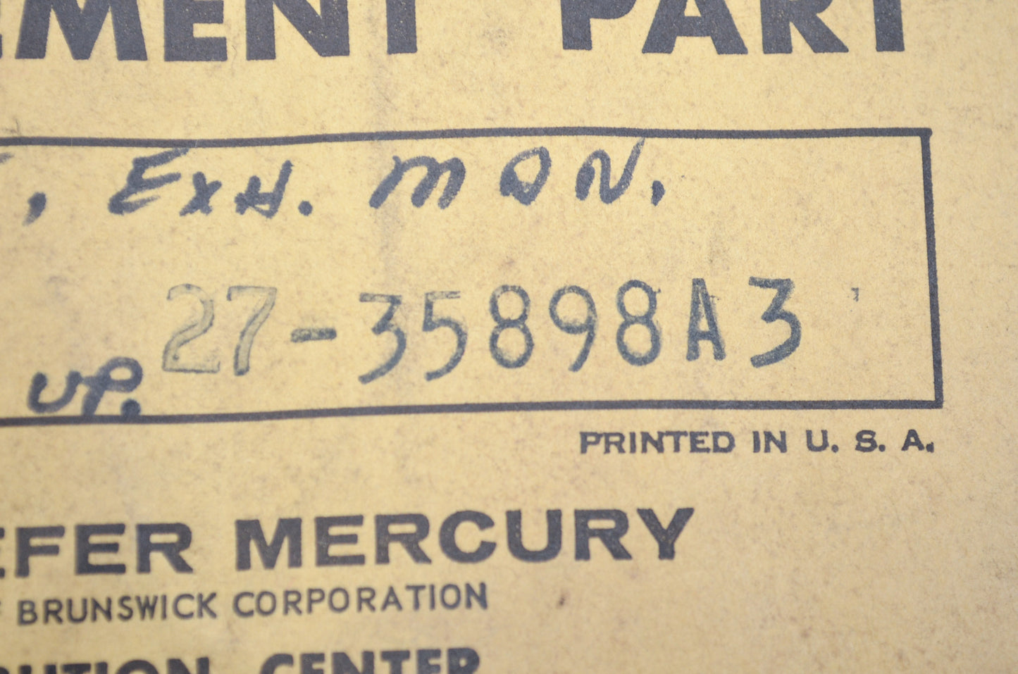 New OEM Mercury Exhaust Manifold Gasket Set Mercruiser NOS
