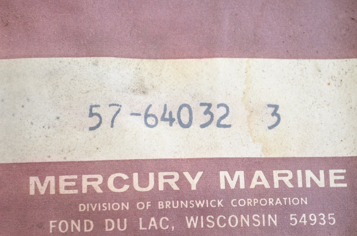 New OEM Mercury V-Belt Mercruiser 120 140 NOS