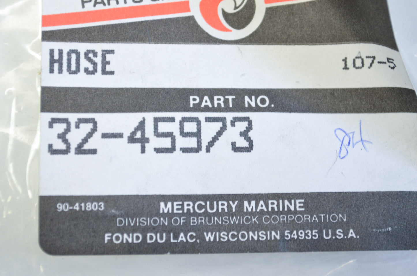 New OEM Mercury 32-45973 Fuel line NOS