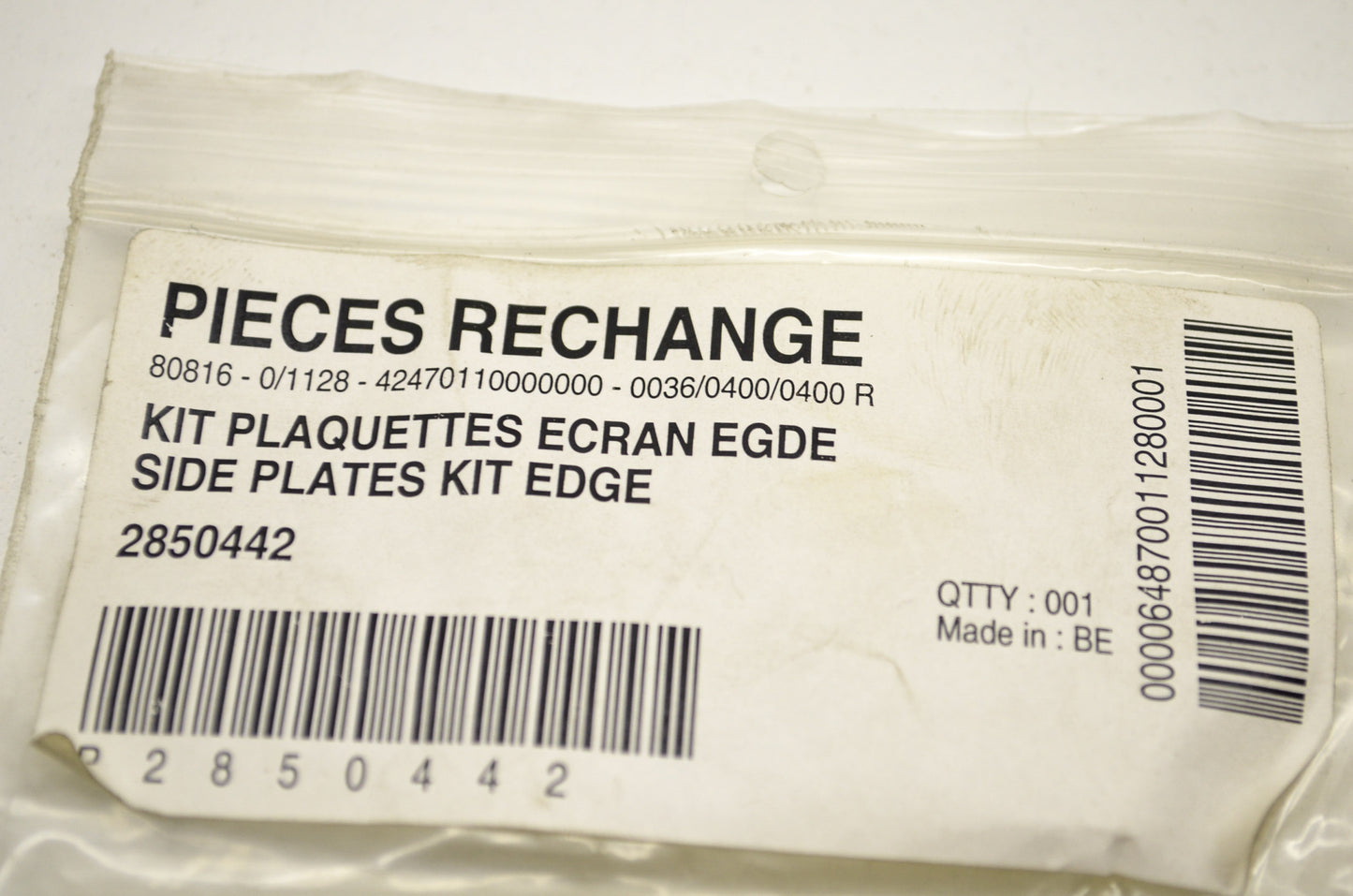 Side Plates Kit Edge NOS
