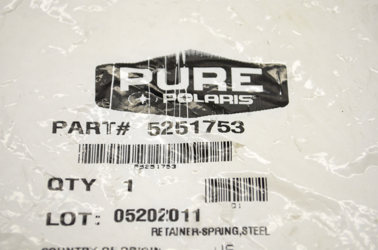 Steel Retainer Spring NOS