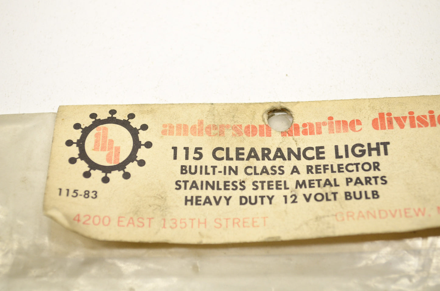 Anderson 115 Clearance Light NOS