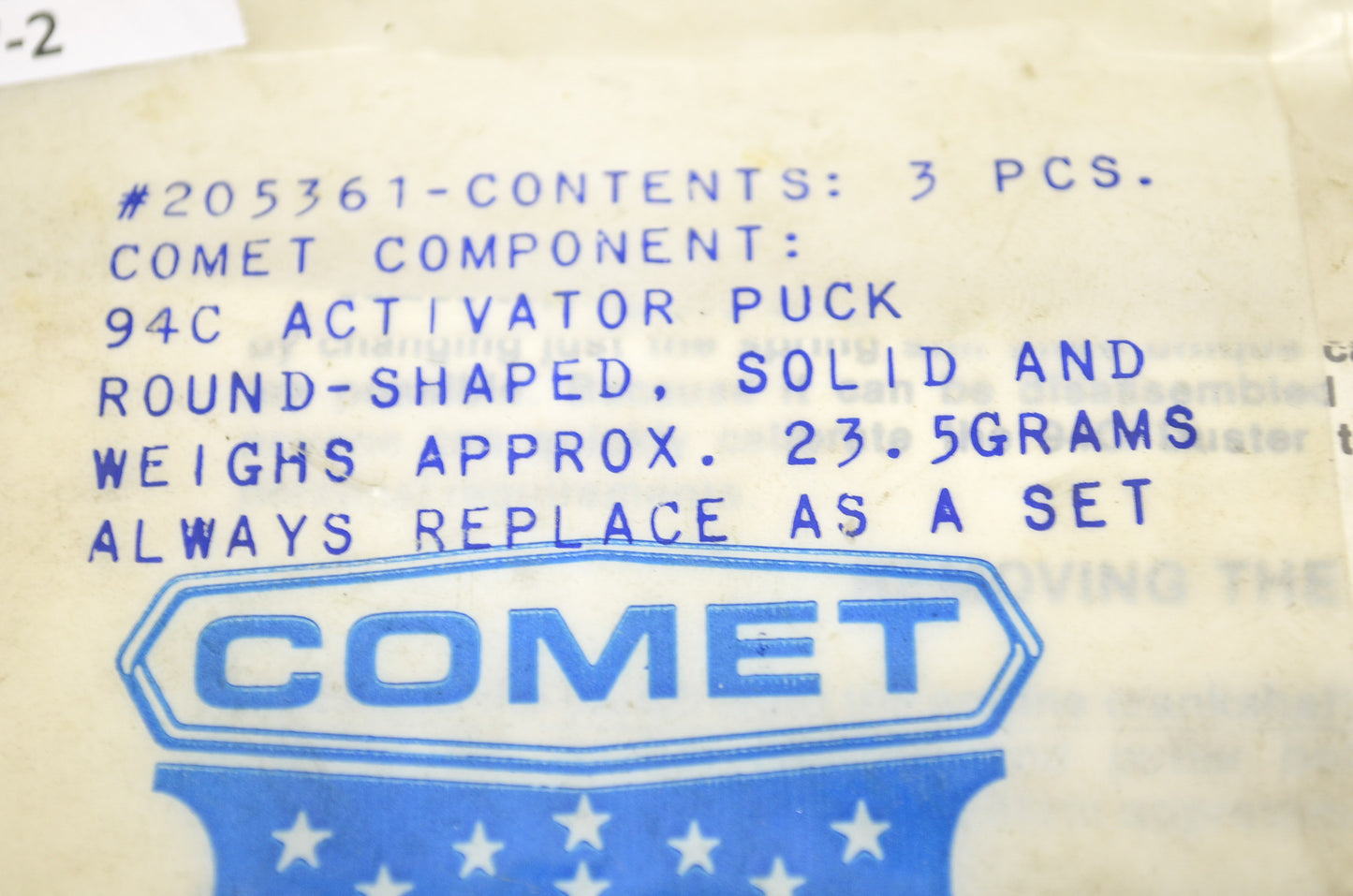 94C Activator Pucks Qty 3 NOS