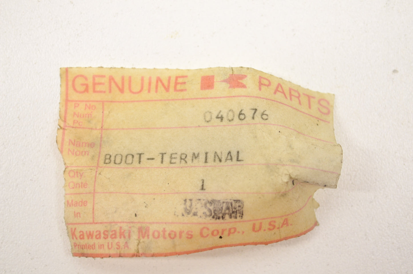 New OEM Kawasaki Terminal Boot NOS