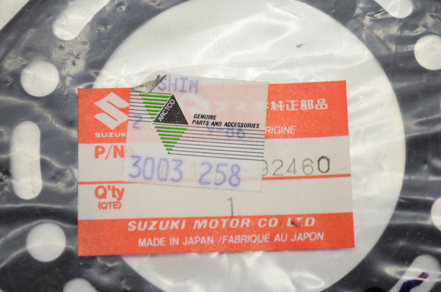 OEM Arctic Cat 3003-258 Cylinder Head Shim NOS