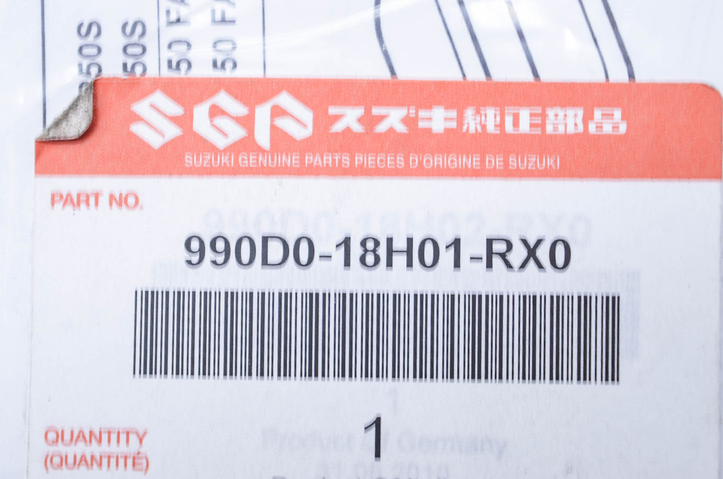 OEM Suzuki 990D0-18H01-RX0 Reflector Kit NOS