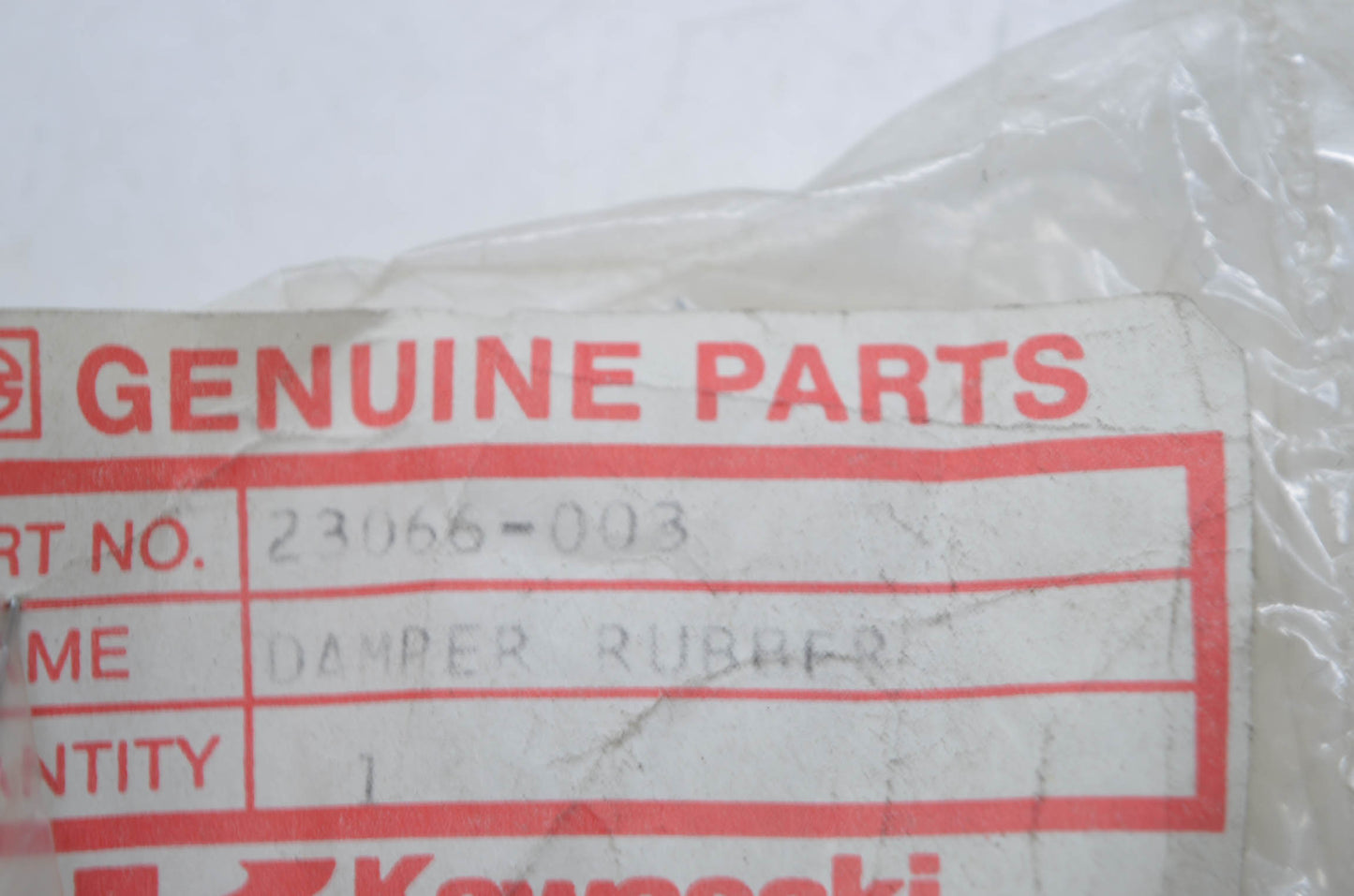 OEM Kawasaki 23066-003 Rubber Damper Qty 3 NOS