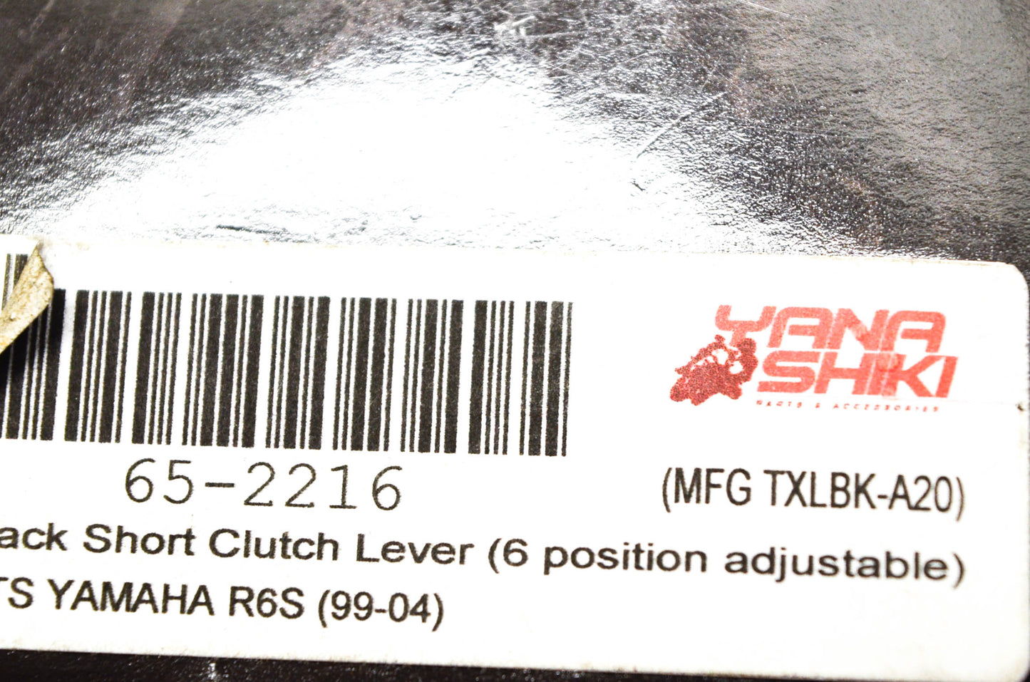Yana Shiki TXLBK-A20, 65-2216 Yamaha Black Short 6 Position Adjustable Clutch Le