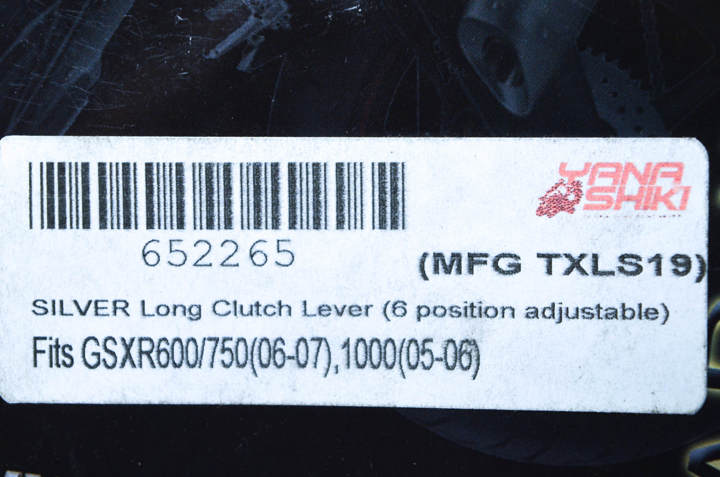 Yana Shiki TXLS19, 652265 Silver Long 6 Position Adjustable Clutch Lever NOS