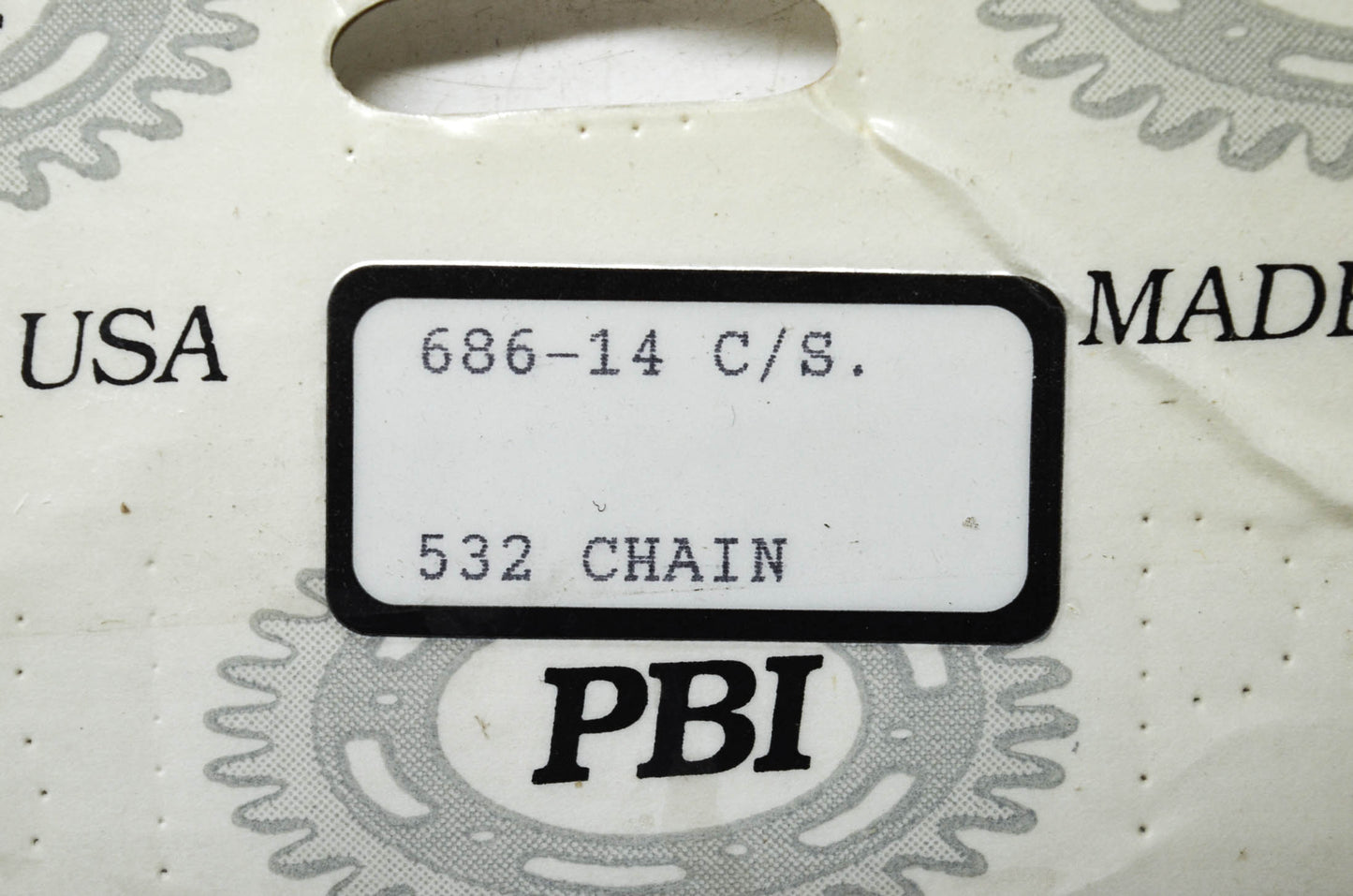 PBI Sprockets 686-14 14T 532 Chain Sprocket NOS