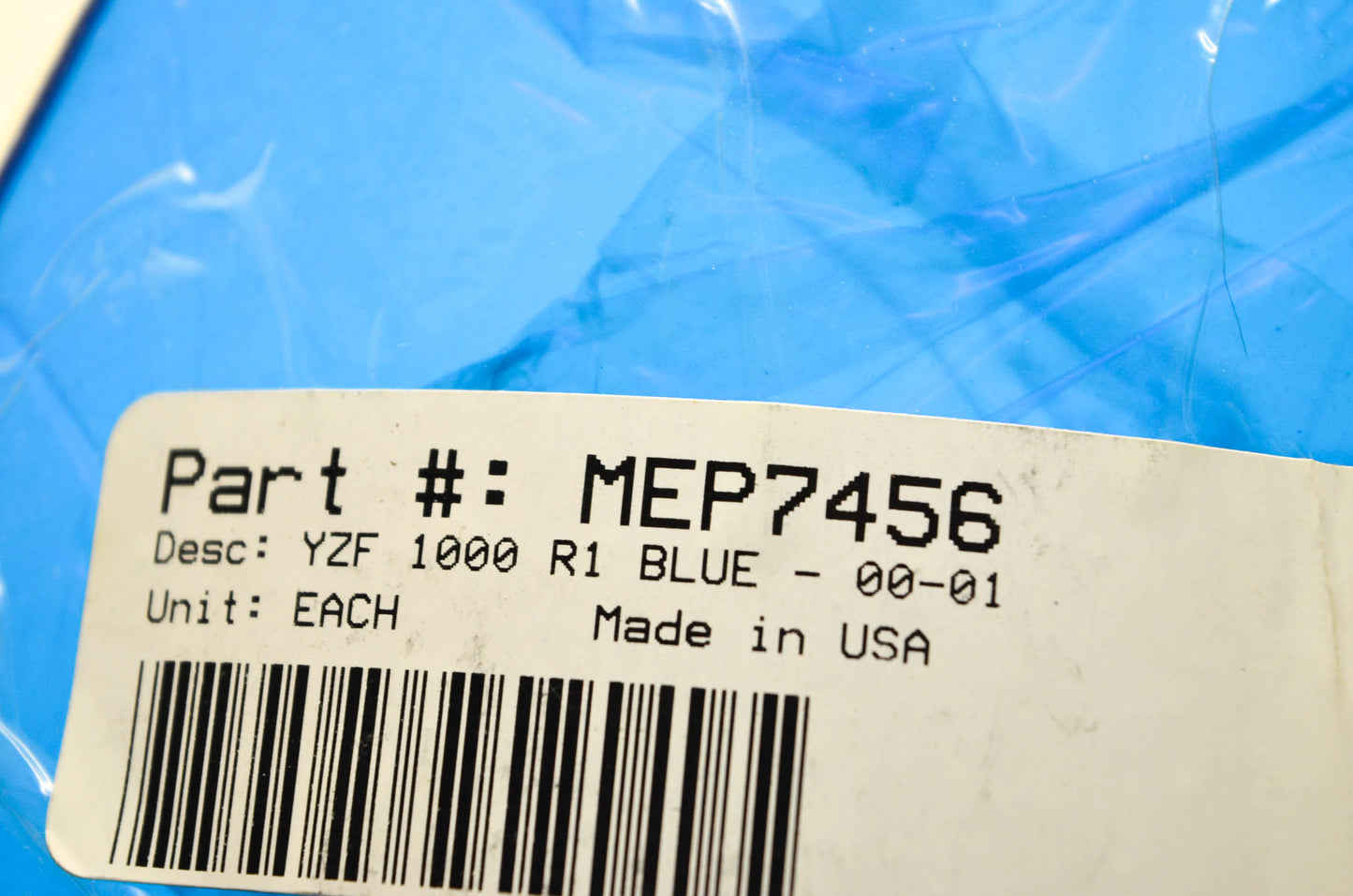 Memphis Shades MEP7456 2000-2001 Yamaha YZF1000 R1 Blue Windscreen NOS
