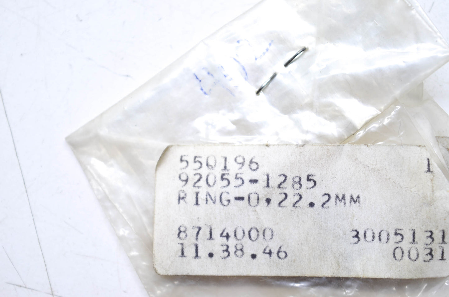 OEM Kawasaki 92055-1285 O-Ring 22.2mm NOS